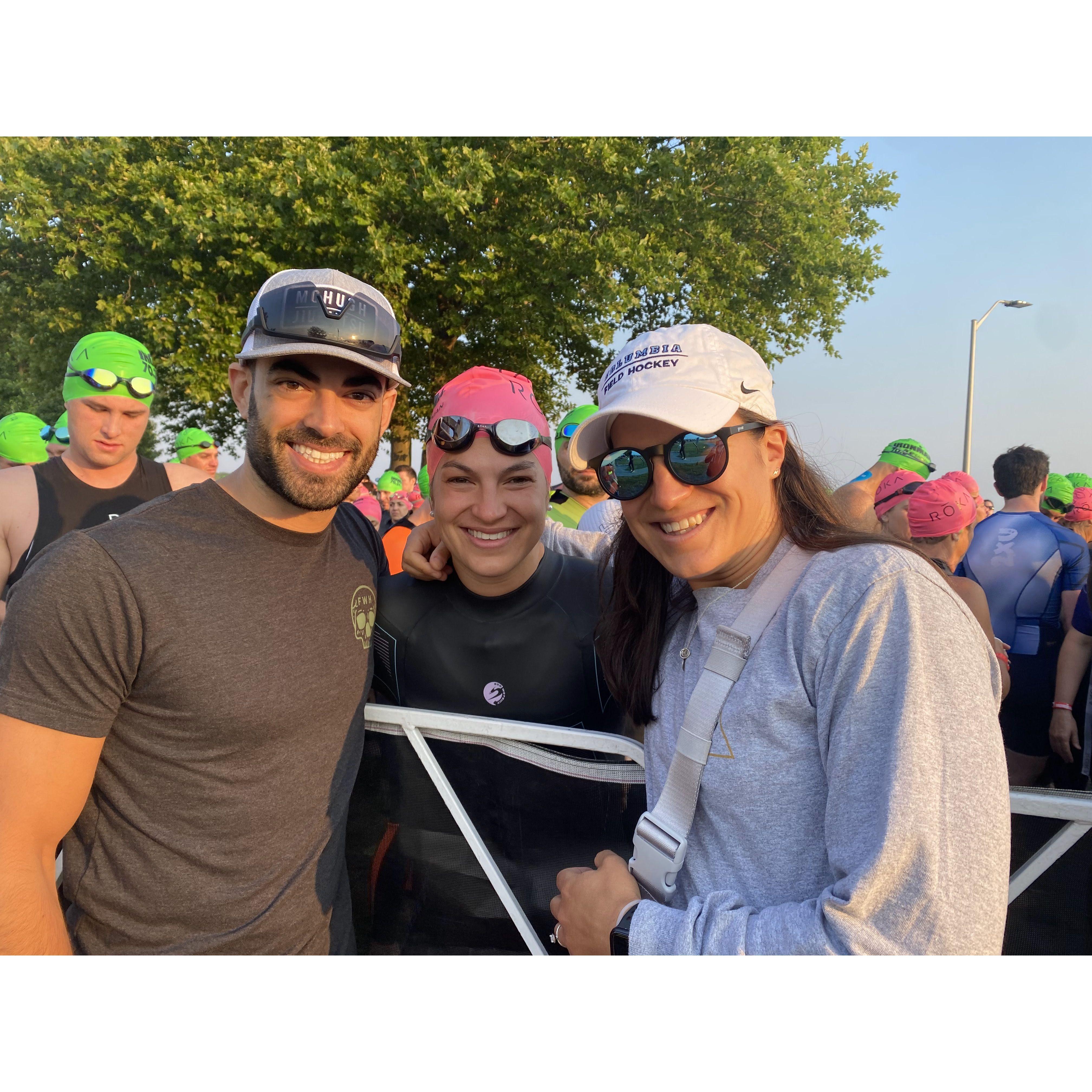 It was mentioned we support each other doing crazy things, right?  Michael and Katie were there to cheer Bridget on as she swam, biked and ran her first Half Ironman in Cambridge, Maryland - 6.11.23