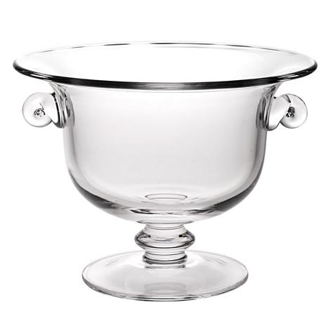 Badash Decor Champion European Mouth Blown Crystal 11 inch Trophy or Centerpiece Fruit Bowl