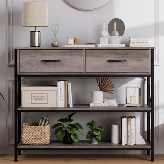 Farmhouse Console Table - Grey