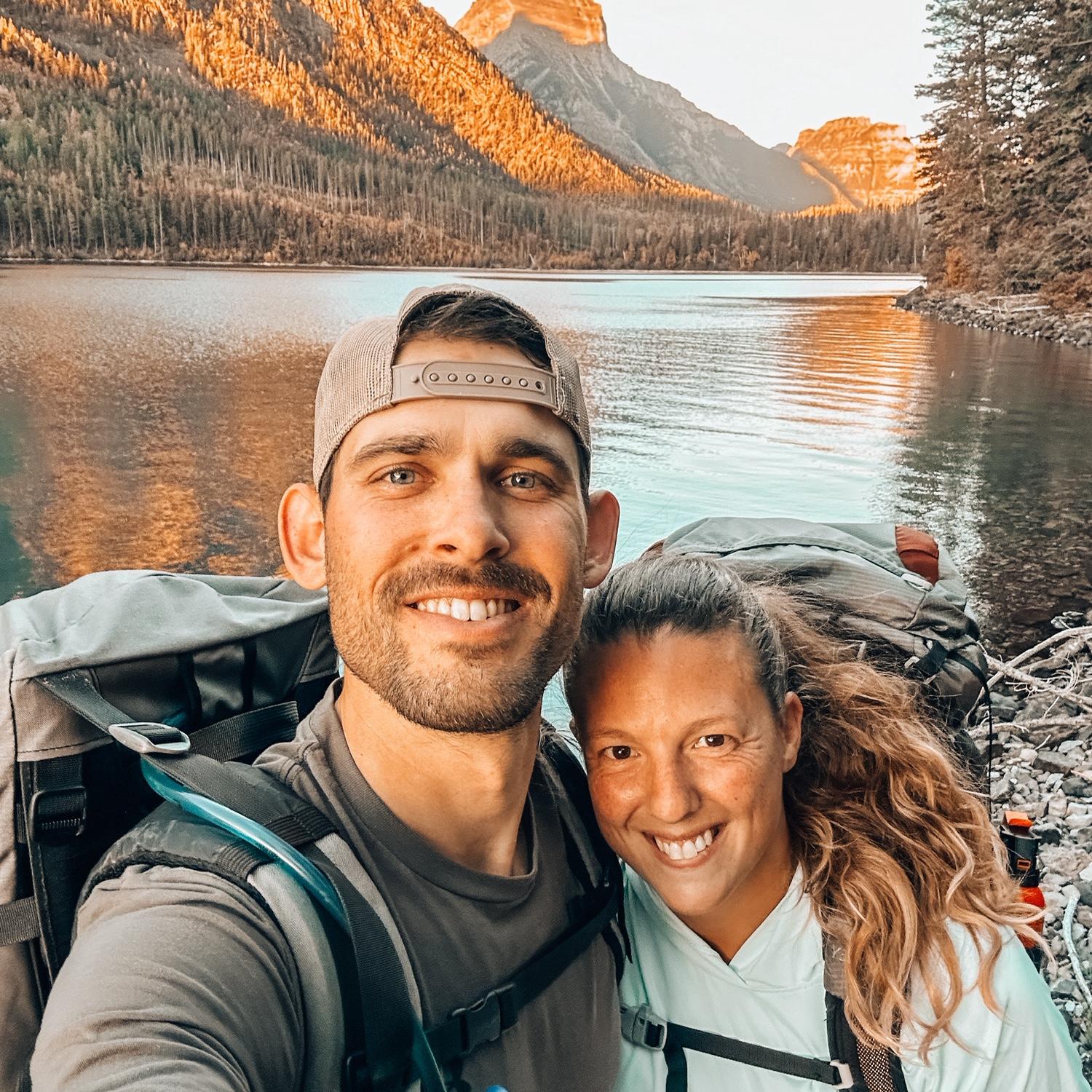 Our first backpacking trip together in Montana
