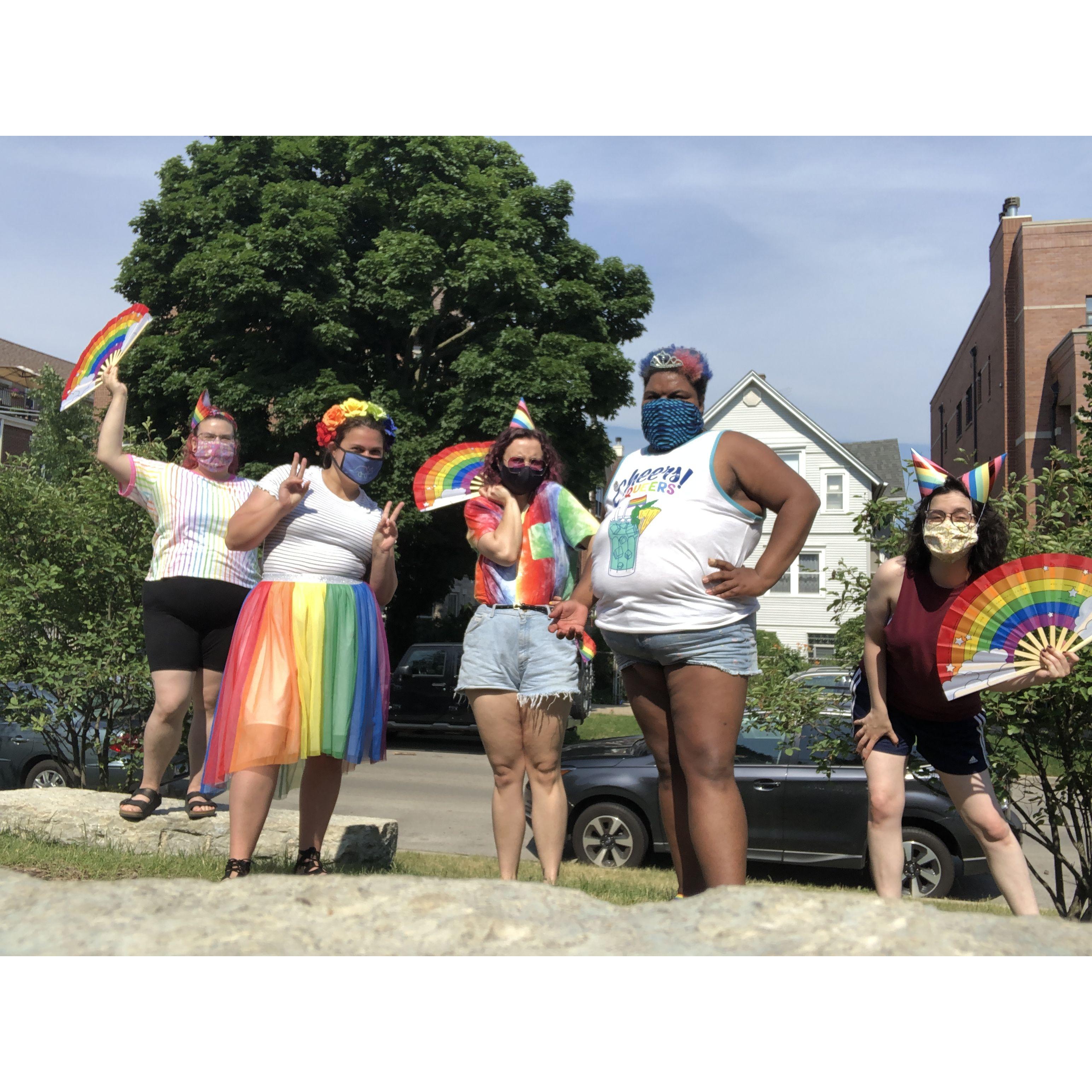 Happy Pride 2021! We did a social distance party!