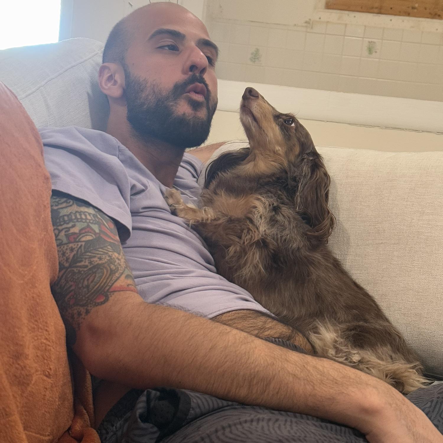 Jordan with his dogter