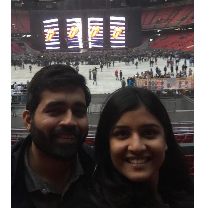 Our first concert- the Rolling Stones!