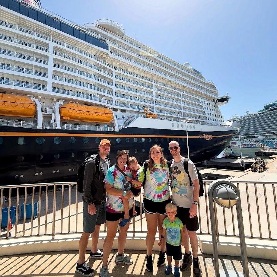 We went on a cruise on the Disney Treasure! It was a MAGICAL experience and David is now hooked on Disney.