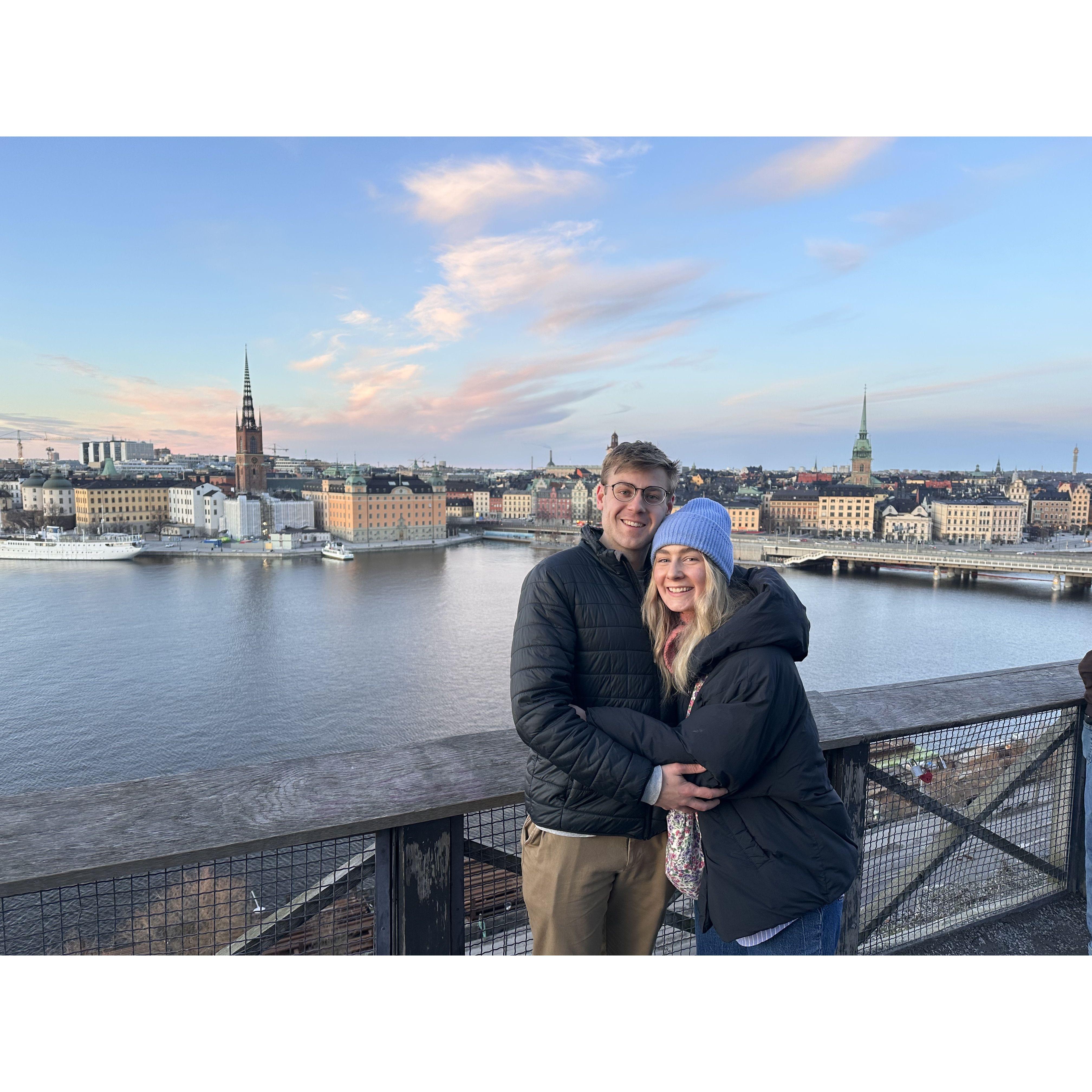 Stockholm at sunset