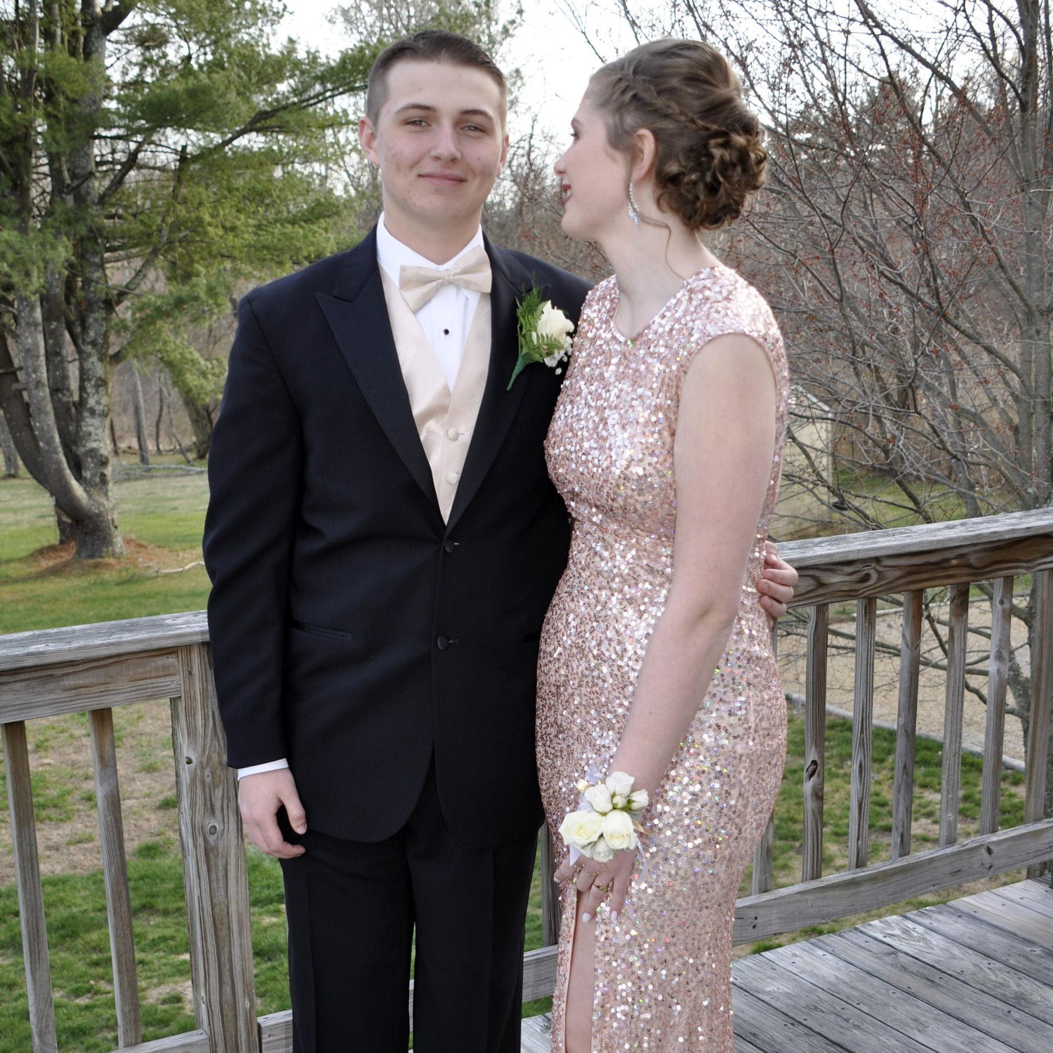 Our first prom together in 2017!
