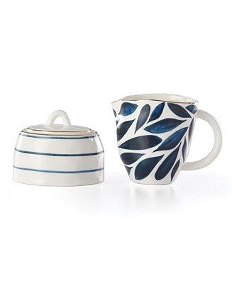 Blue Bay Sugar and Creamer Set