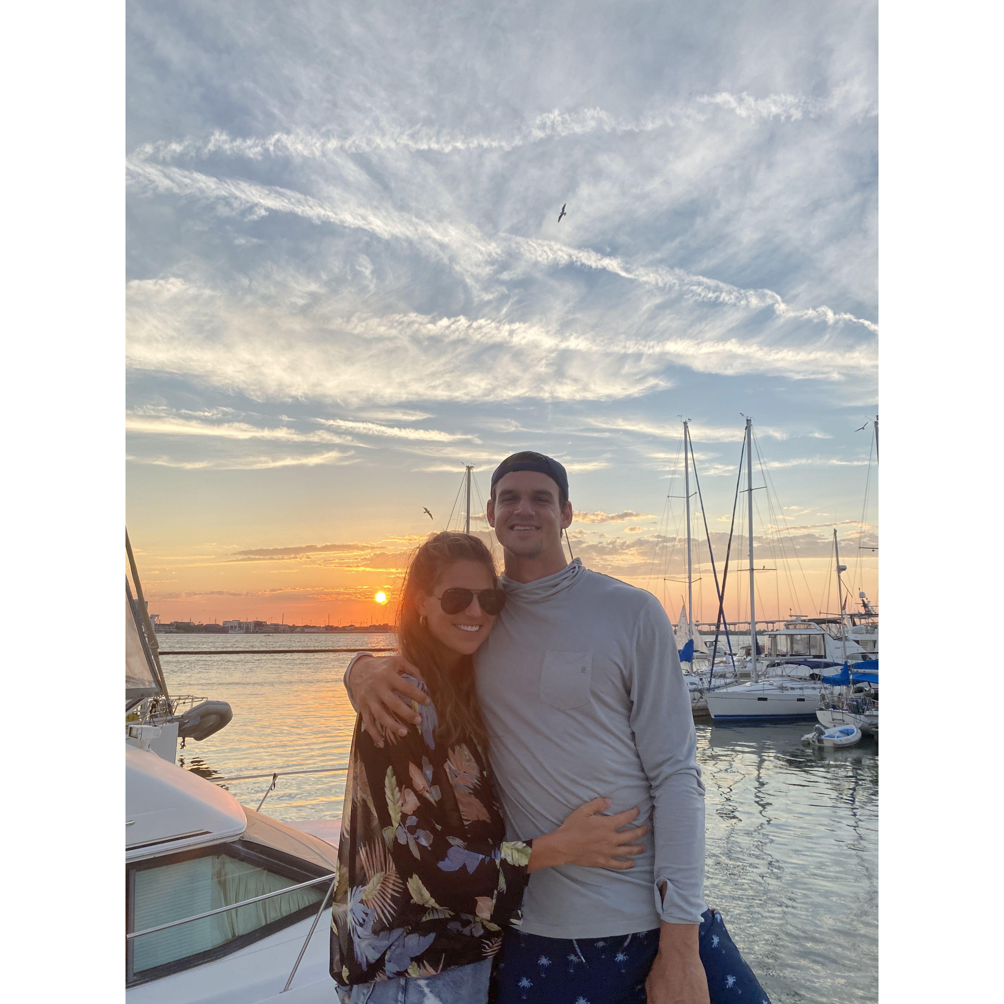 -6.13.20-
Our first "I love you" moment. We were in Charleston, SC while visiting Chase's mom, Gae.