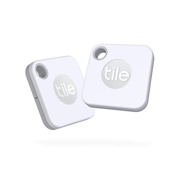 Tile Mate (2020) 2-Pack -Bluetooth Tracker, Keys Finder and Item Locator for Keys, Bags and More; Water Resistant with 1 Year Replaceable Battery