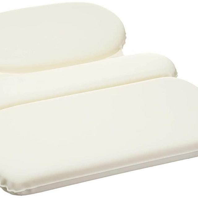 Amazon Basics Bath Tub Neck Pillow with Suction Cups, Waterproof, 3 Panel