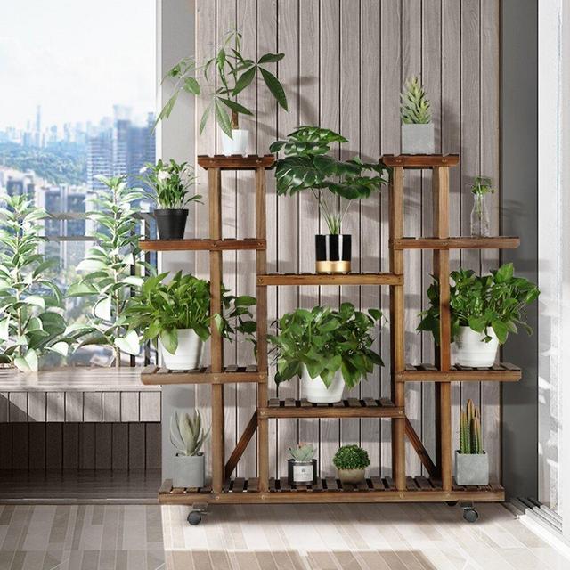 6 Tier Wood Plant Stand
