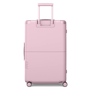 Checked Plus Large Luggage - Blush Pink