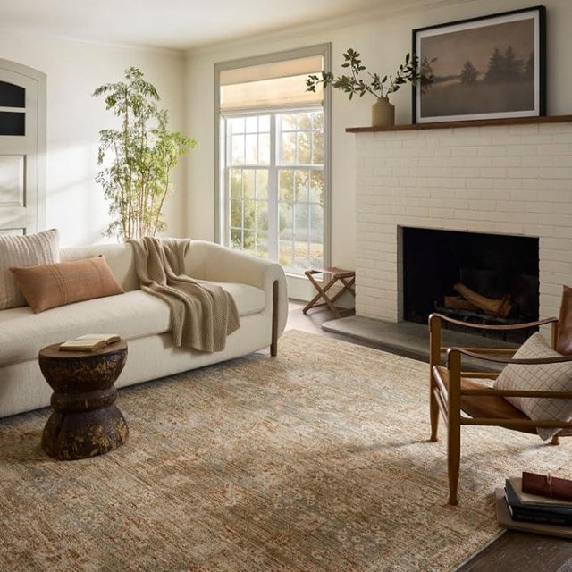 Loloi Magnolia Home by Joanna Gaines Junie Collection JUE-03 Spice/Multi 5'-3" x 7'-6", .38" Pile Height, Area Rug