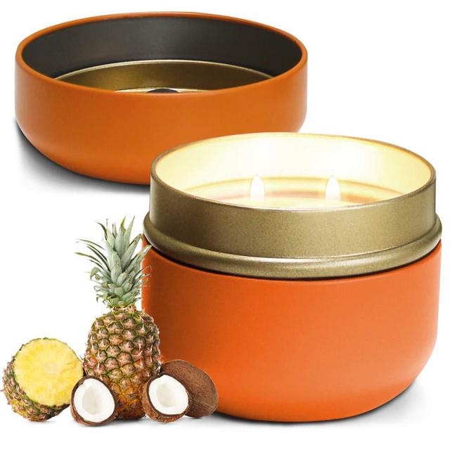 Home Lights High Scented Candle,Natural Soy Wax,Unique Jar Candle, Gifts for Festival | Wedding | Anniversary | Peach Pineapple & Coconut