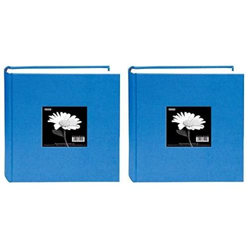 Pioneer 200 Pocket Fabric Frame Cover Photo Album, Sky Blue (2 pack)