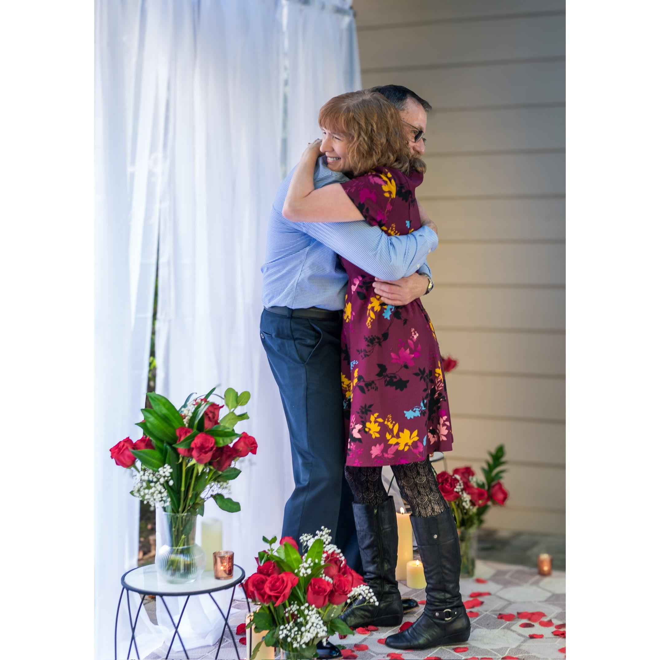 She said YES!