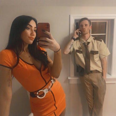 Halloween!...obviously he chose our costumes.