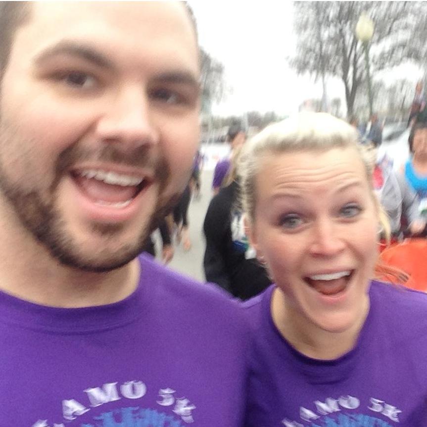Zach's first 5k race and the day we became boyfriend and girlfriend- 2/22/2015!