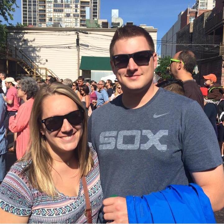 Enjoying a street fest in the city.