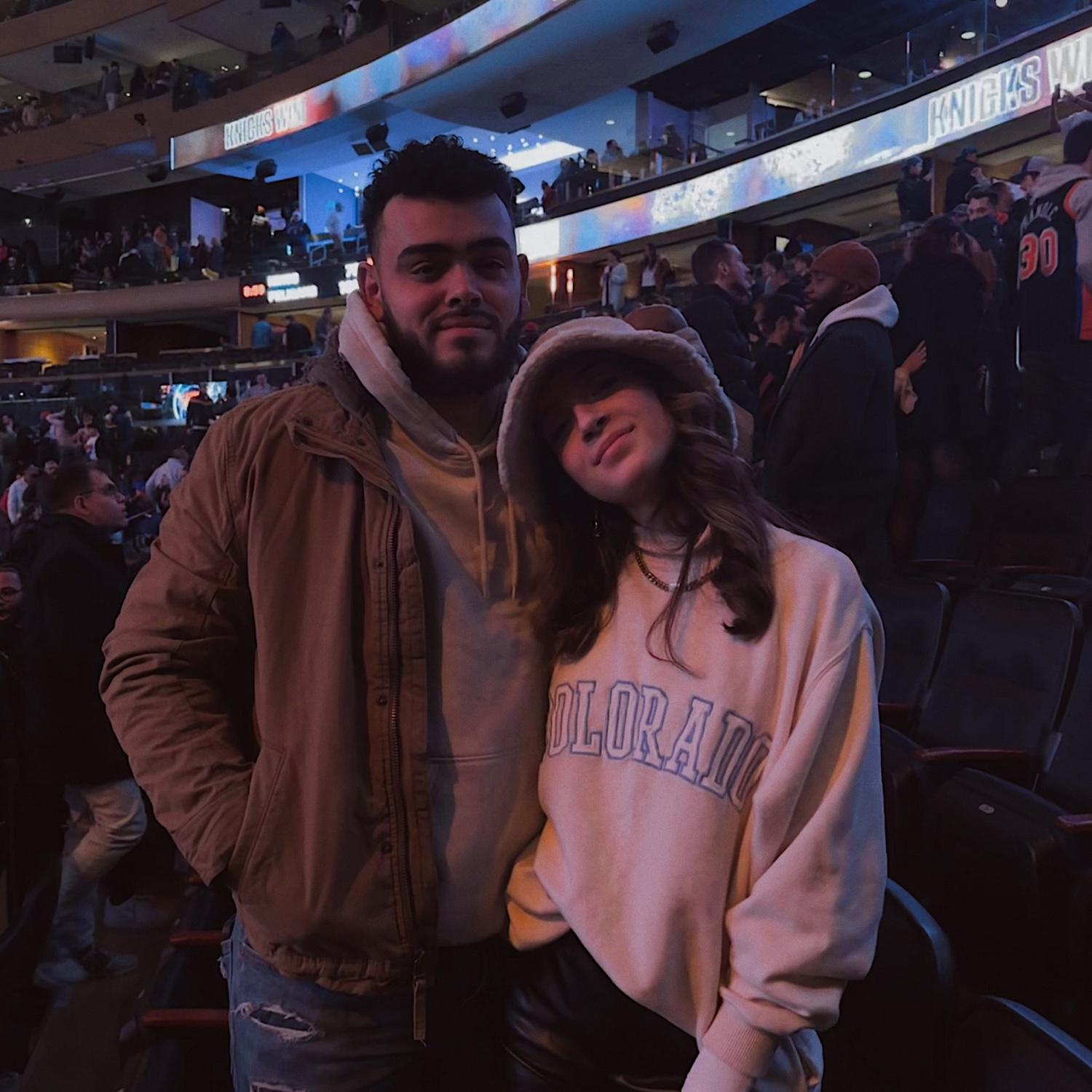 First time we went to a basketball game together