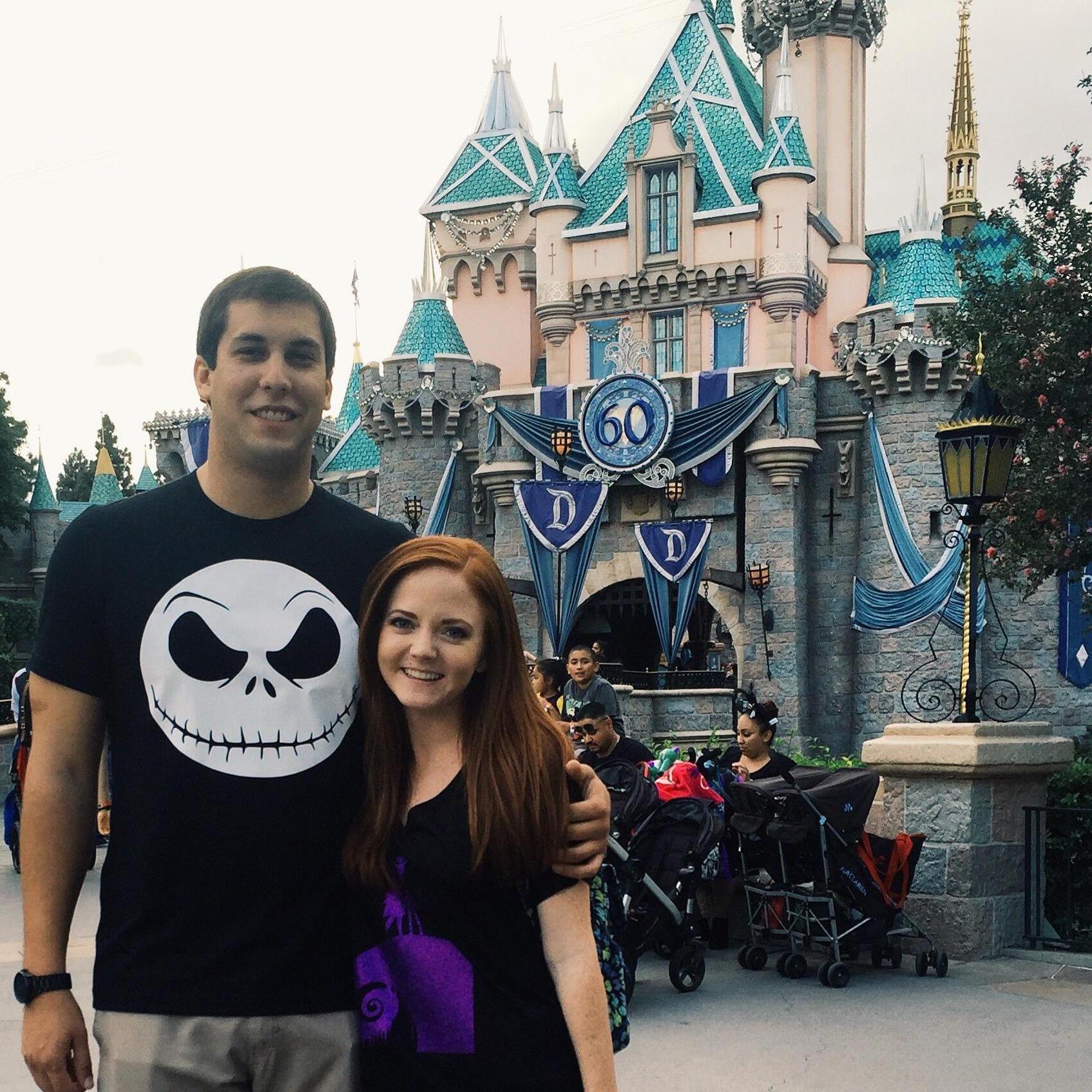 We met while working at Disneyland in the Disney College Program and had our first (official) date at Mickey's Halloween Party.