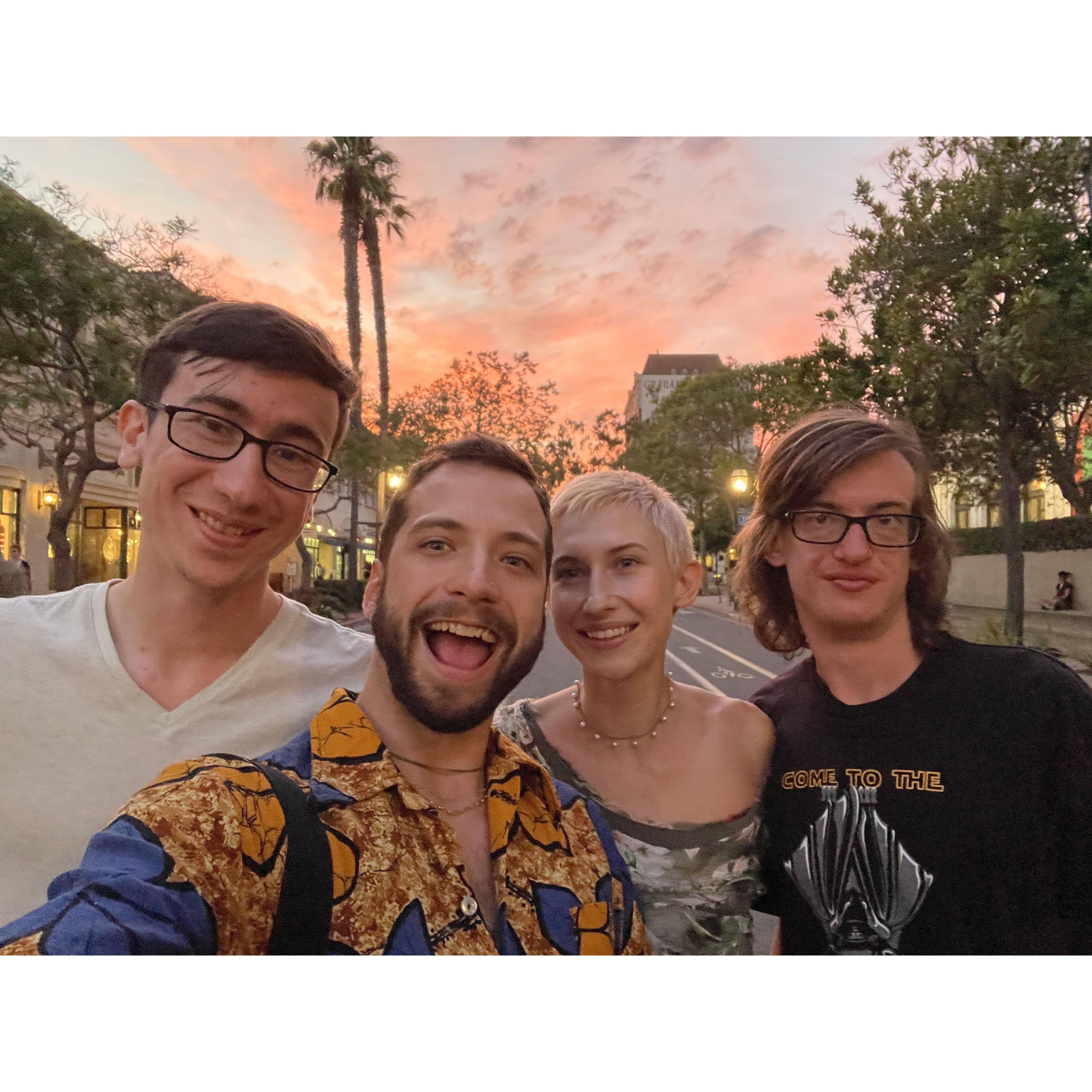 Hanging out with Amandas brothers William and Joey. Santa Barbara, CA. 2022