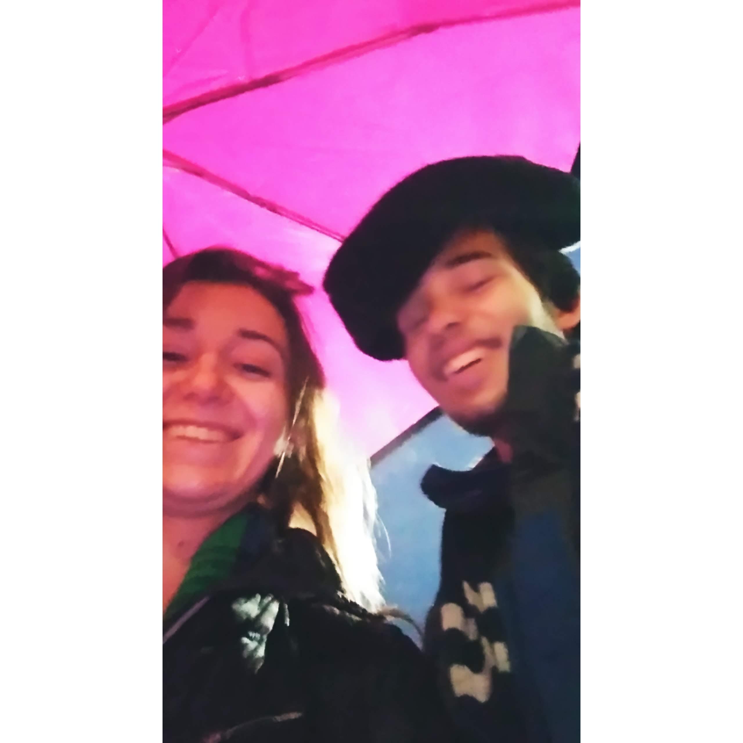 Our first (terrible) picture together