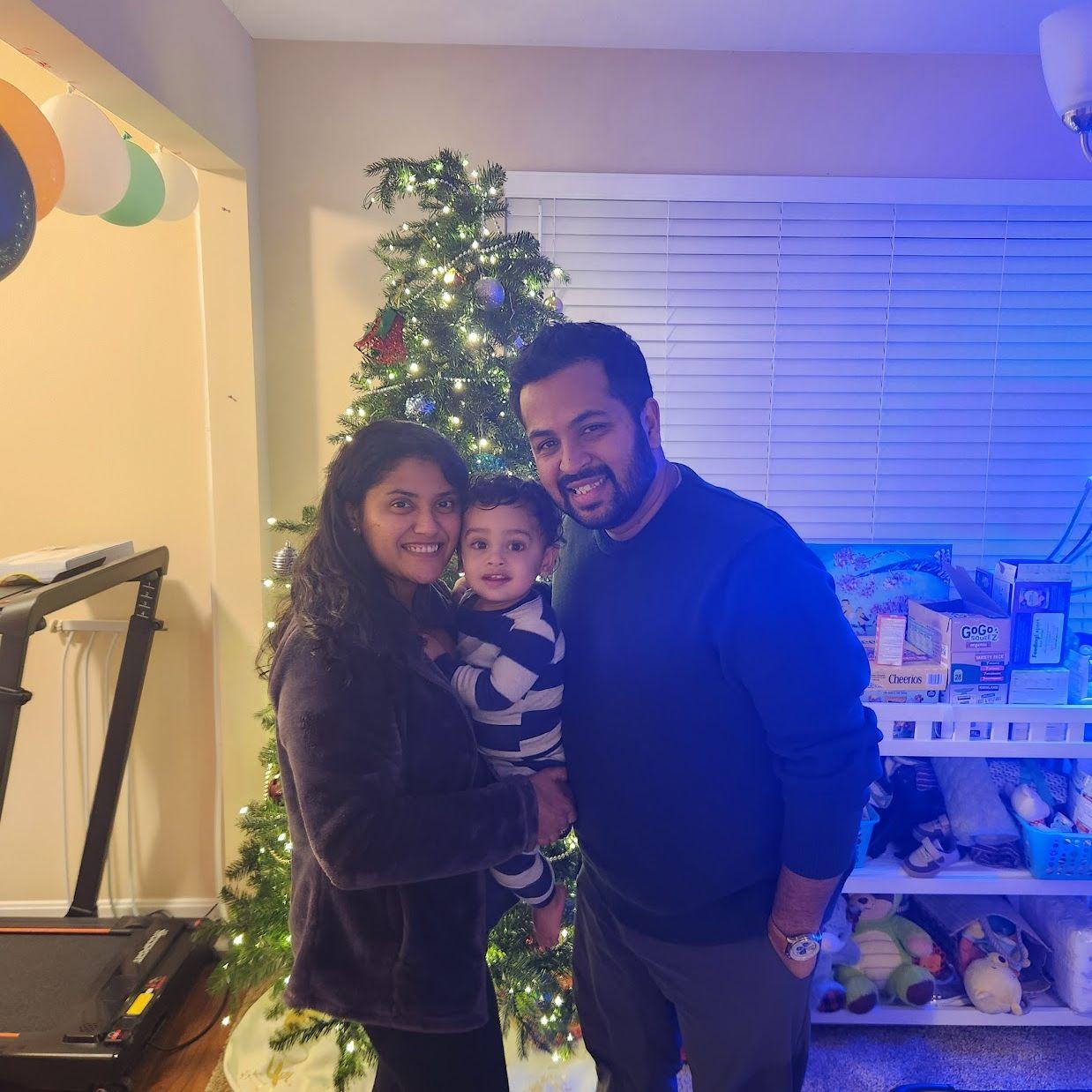 With our favorite little guy - Neelay (Ravina's Nephew)