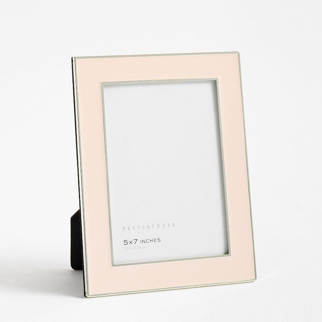 Enamel Frame, 5"X7"- Blush