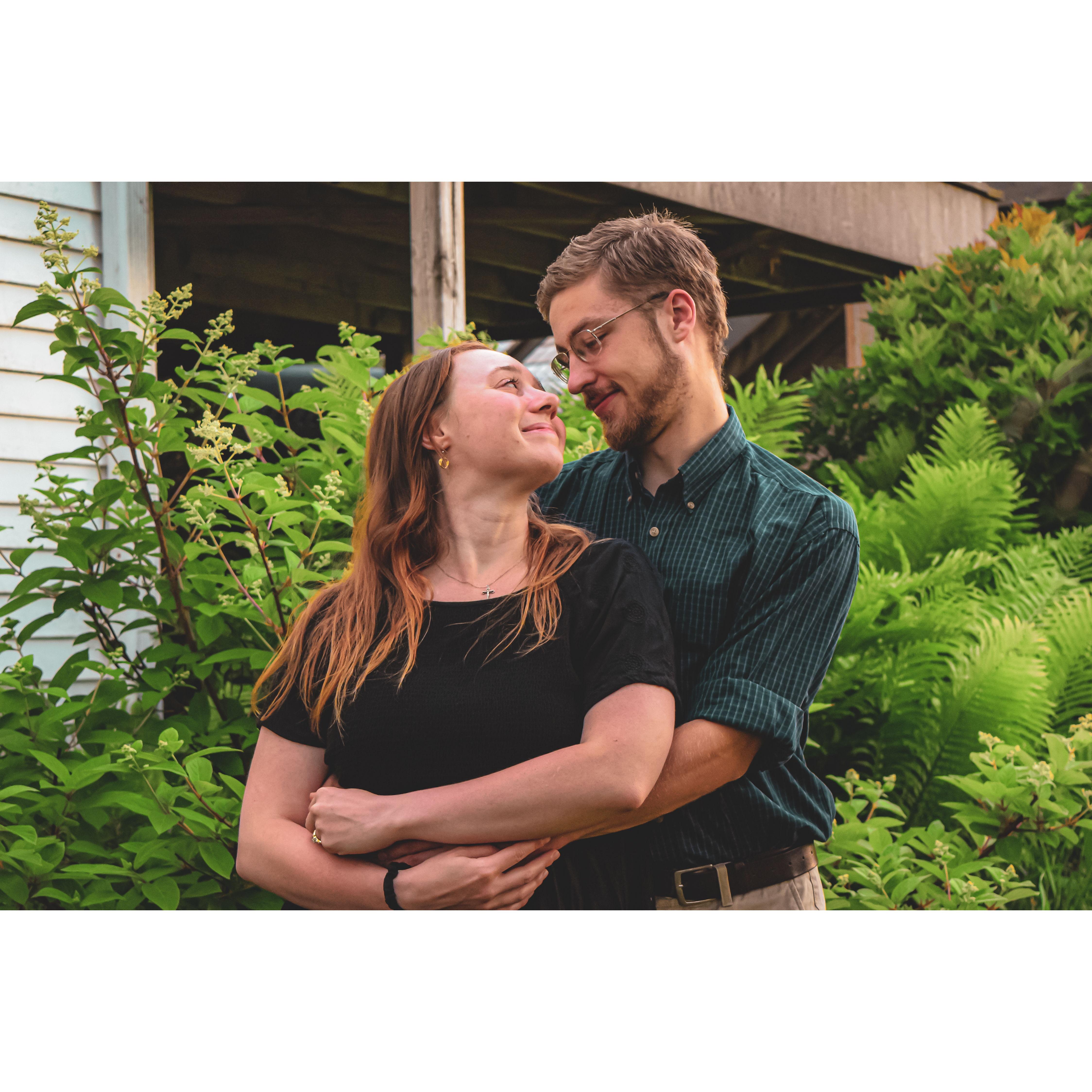 The way we met is a highly debated topic! Zachary says we met in spring 2022 in the seminary library, while Haley says we met in fall 2022 in the seminary chapel.