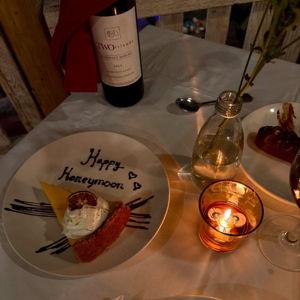 Dinner For Two on our HoneyMoon