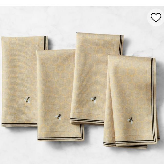 Bee napkins set of four