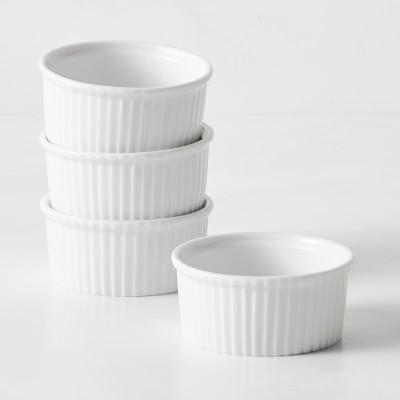 Apilco Porcelain Ramekins, Set of 4, Large