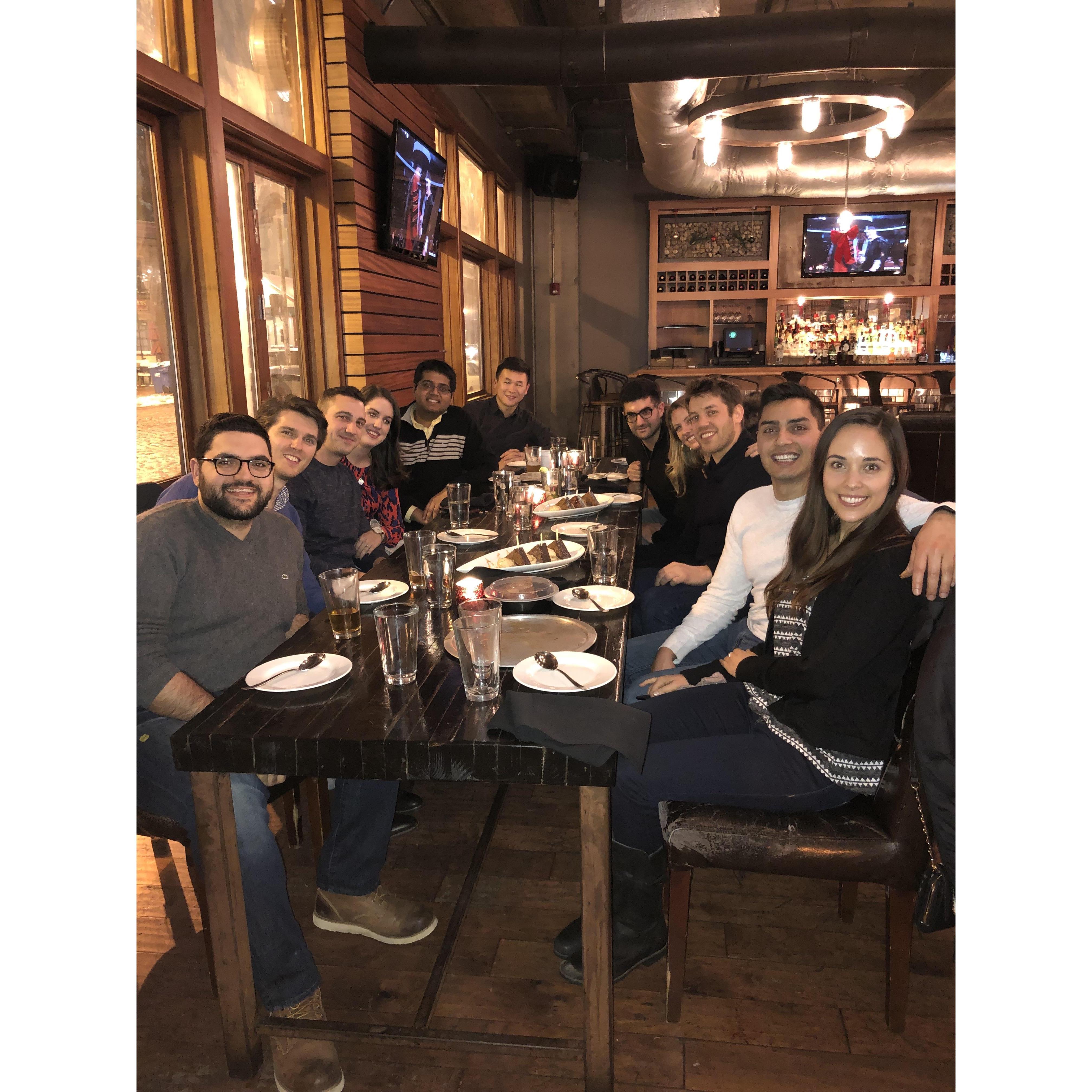 Celebrating Steve's surprise birthday