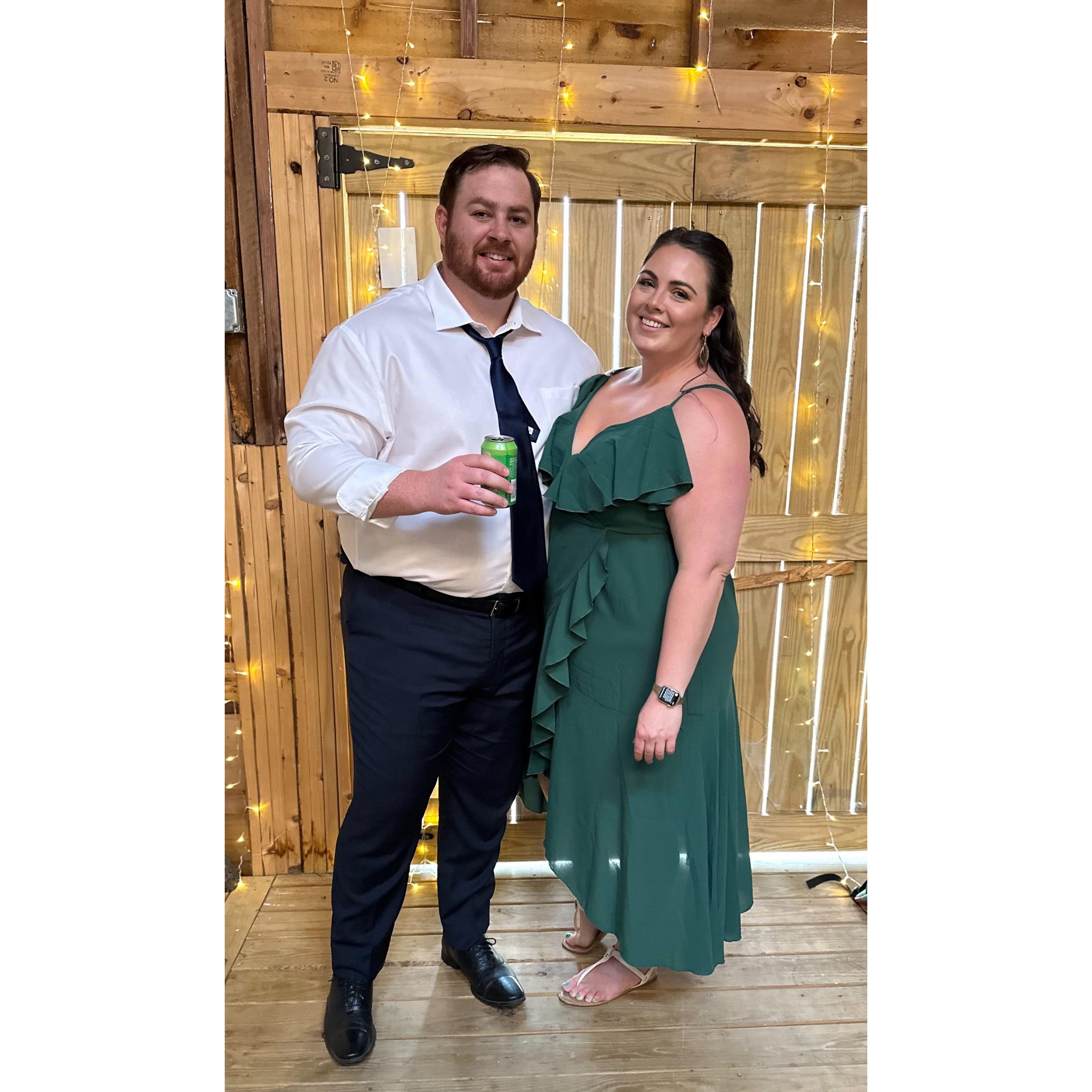 Us at Darrell's sister's wedding. (June 2024)