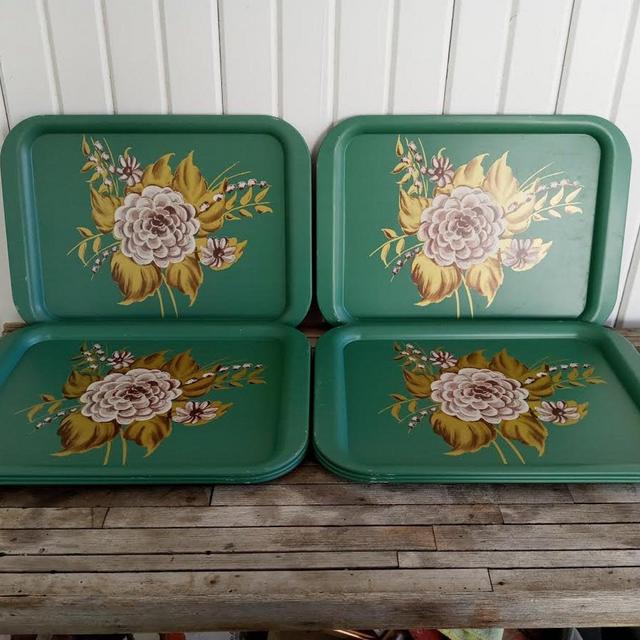 Mid Century Metal Trays