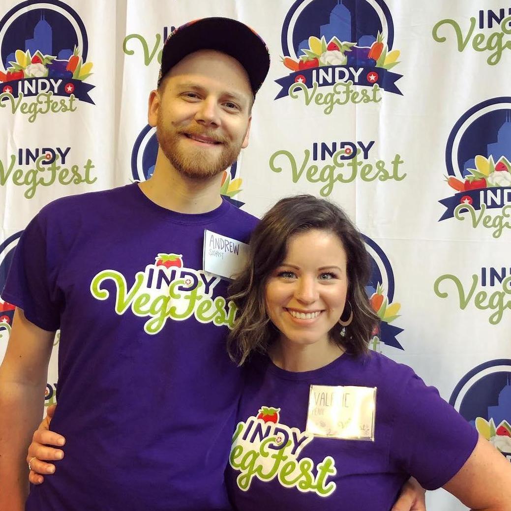 Volunteers for Indy VegFest, April 2019
