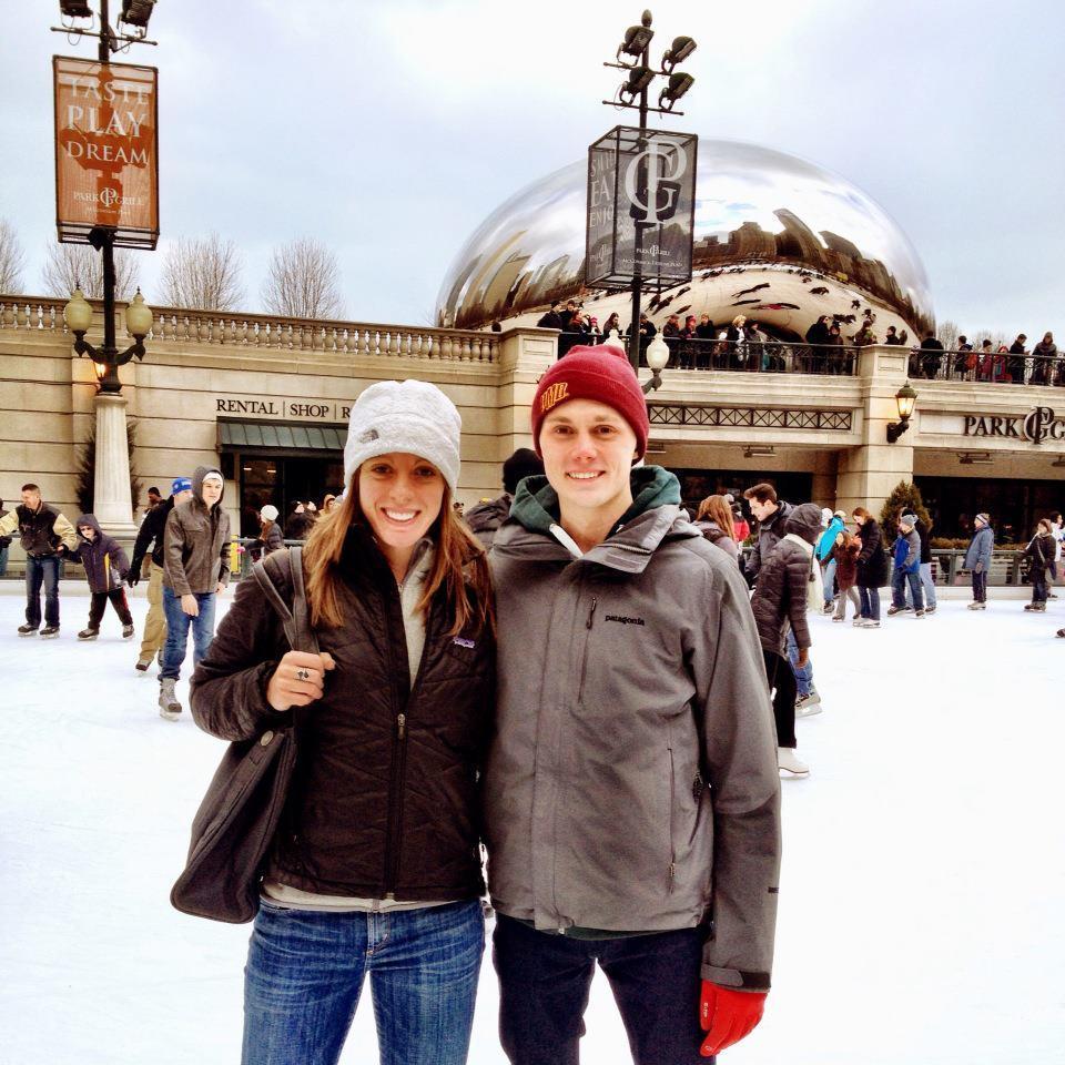Kyle visiting Rachael in Chicago during her first year of law school