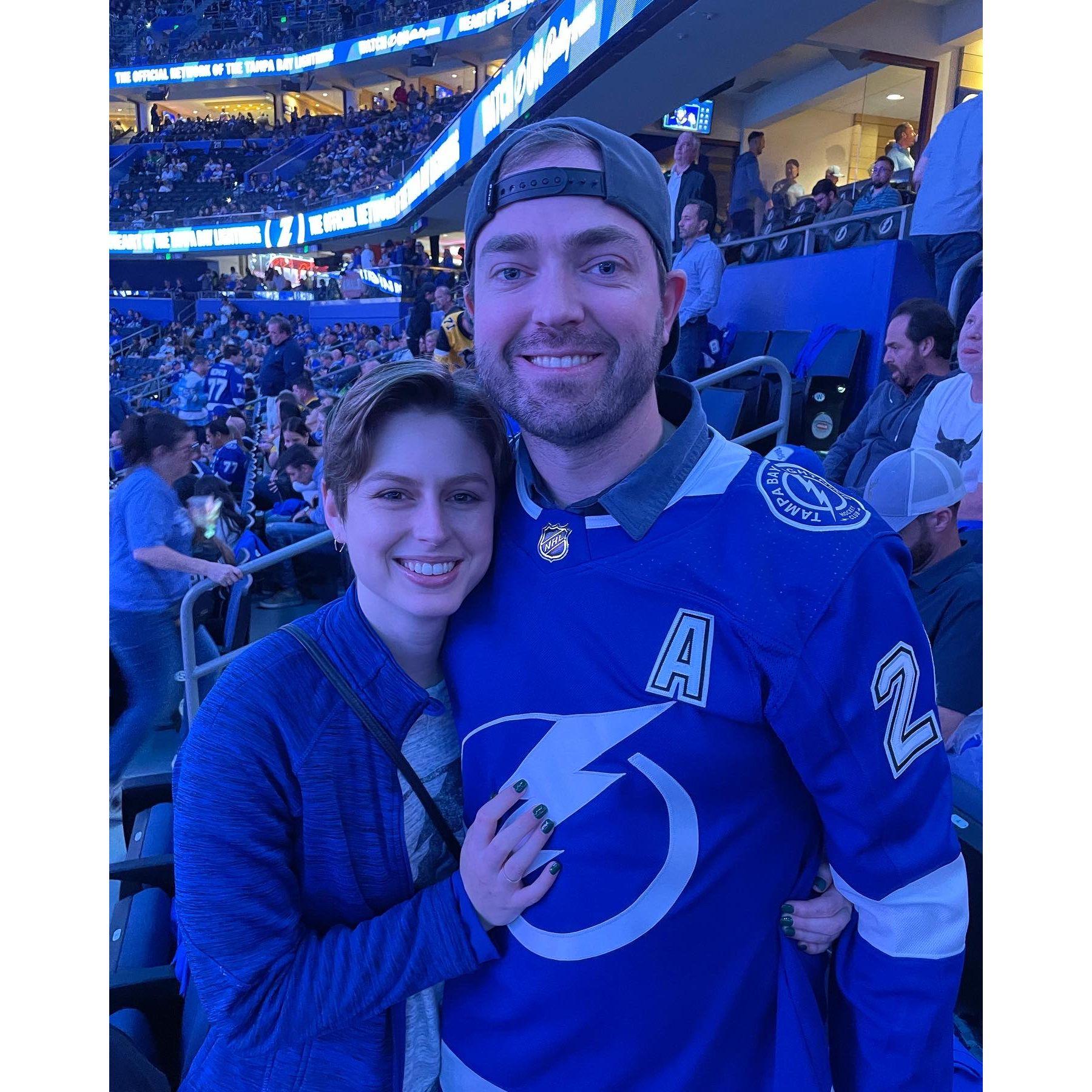 Our first Lightning game together. And when I met Ben and Britt!