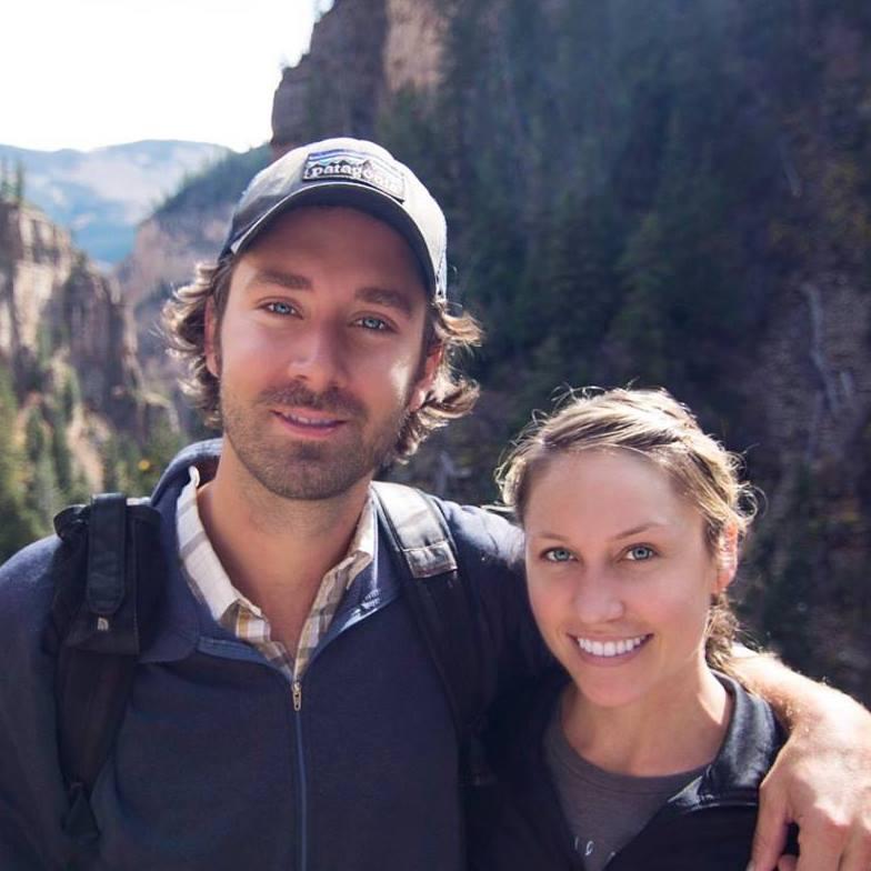 The two of us, hiking up to Hanging Lake in Colorado, May 2016.