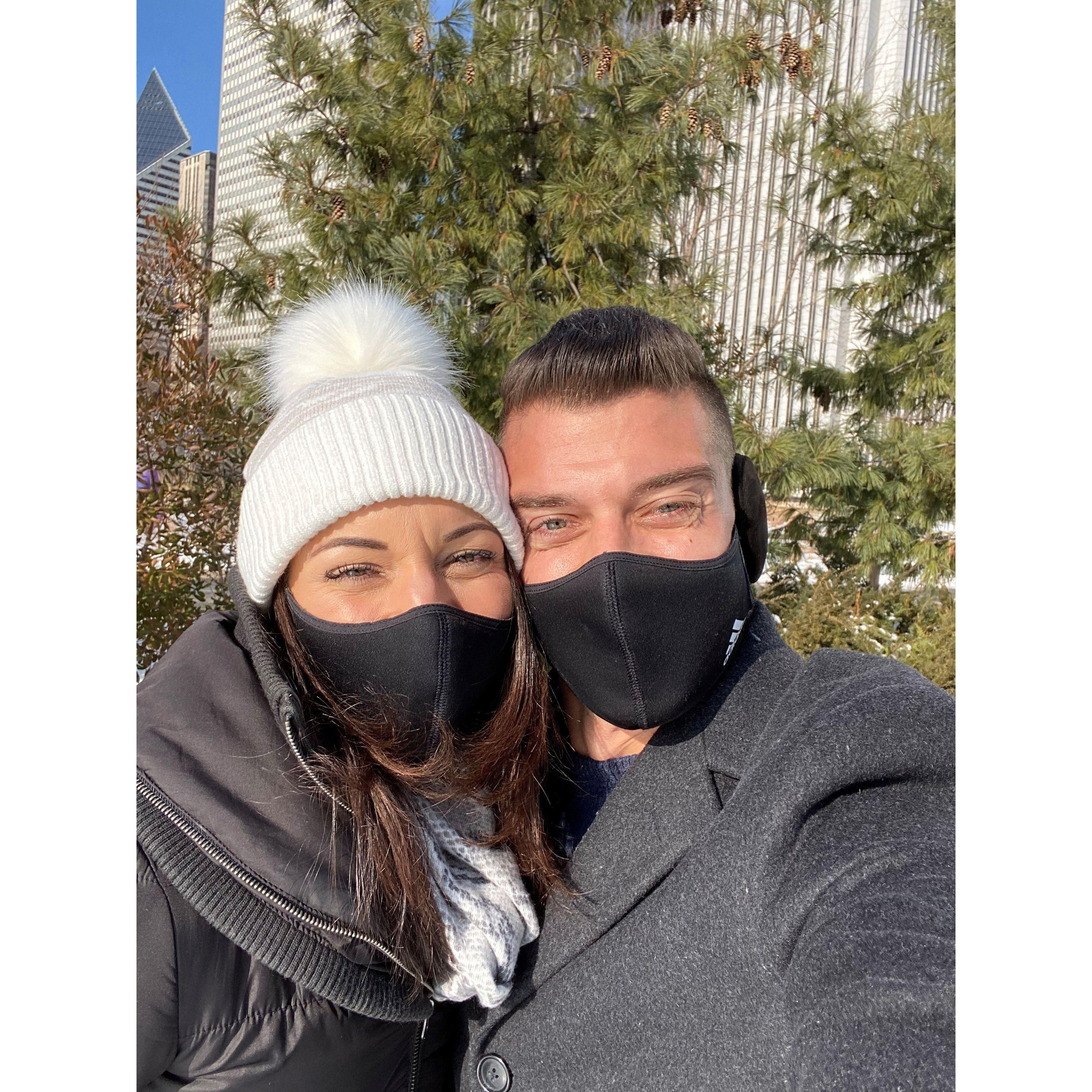 Our first photo together