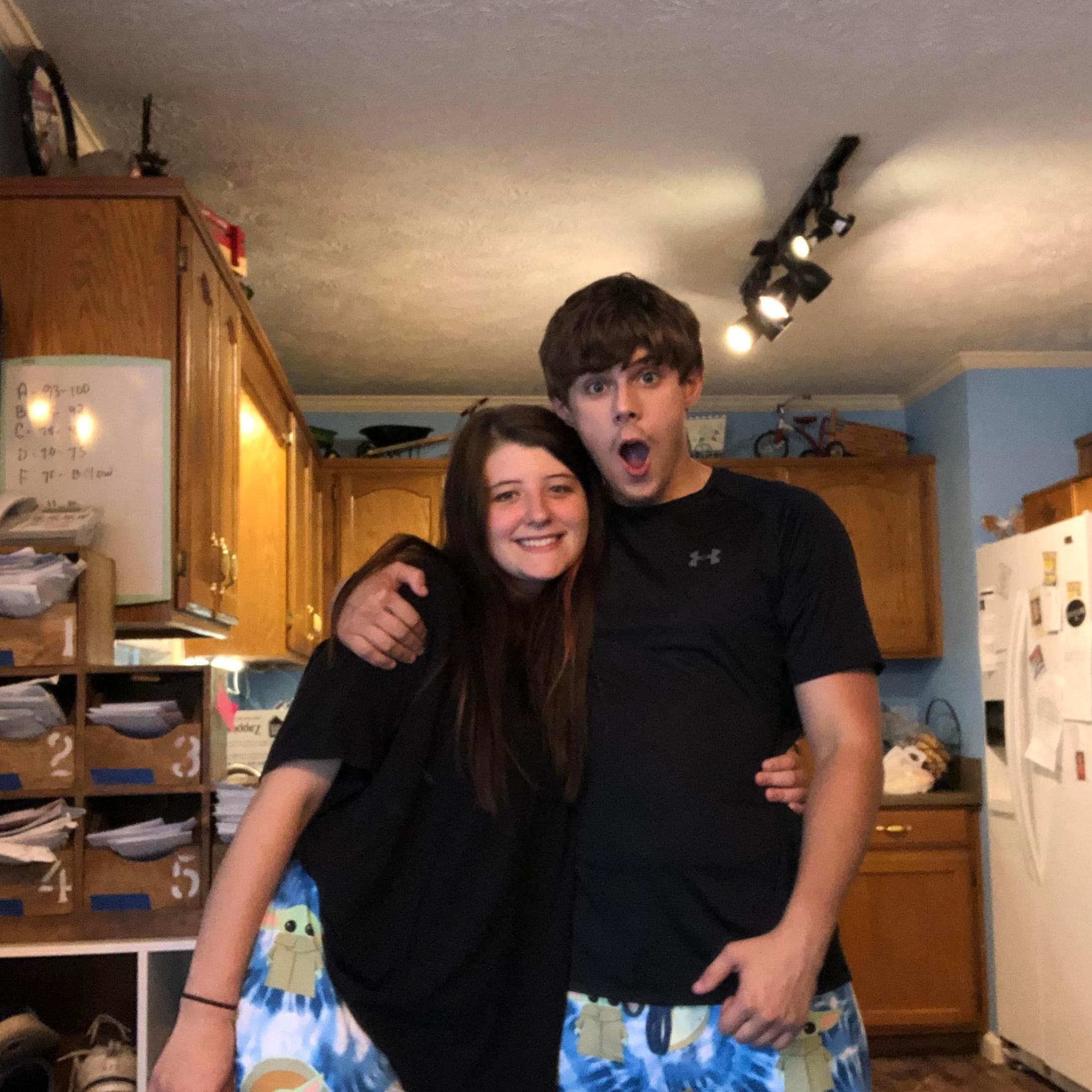 When we got matching Yoda pajamas