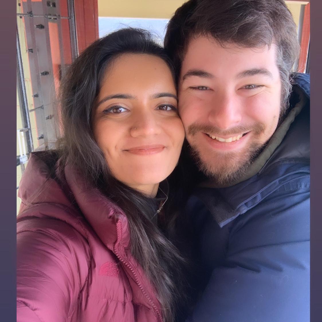 Our first photo together