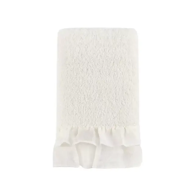 Bee & Willow™ Cottage Ruffle Hand Towel in Coconut milk