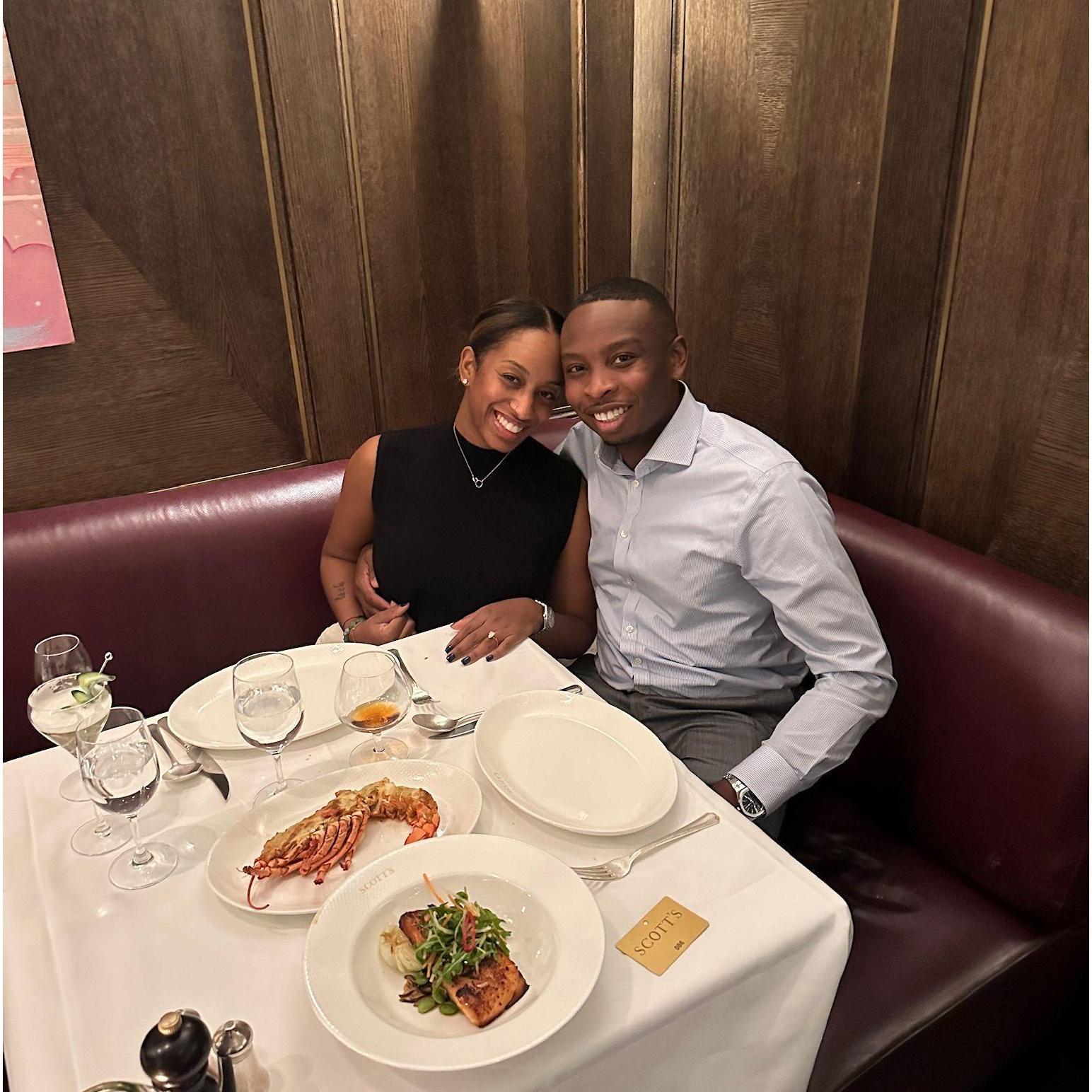 New Years Eve dinner in London