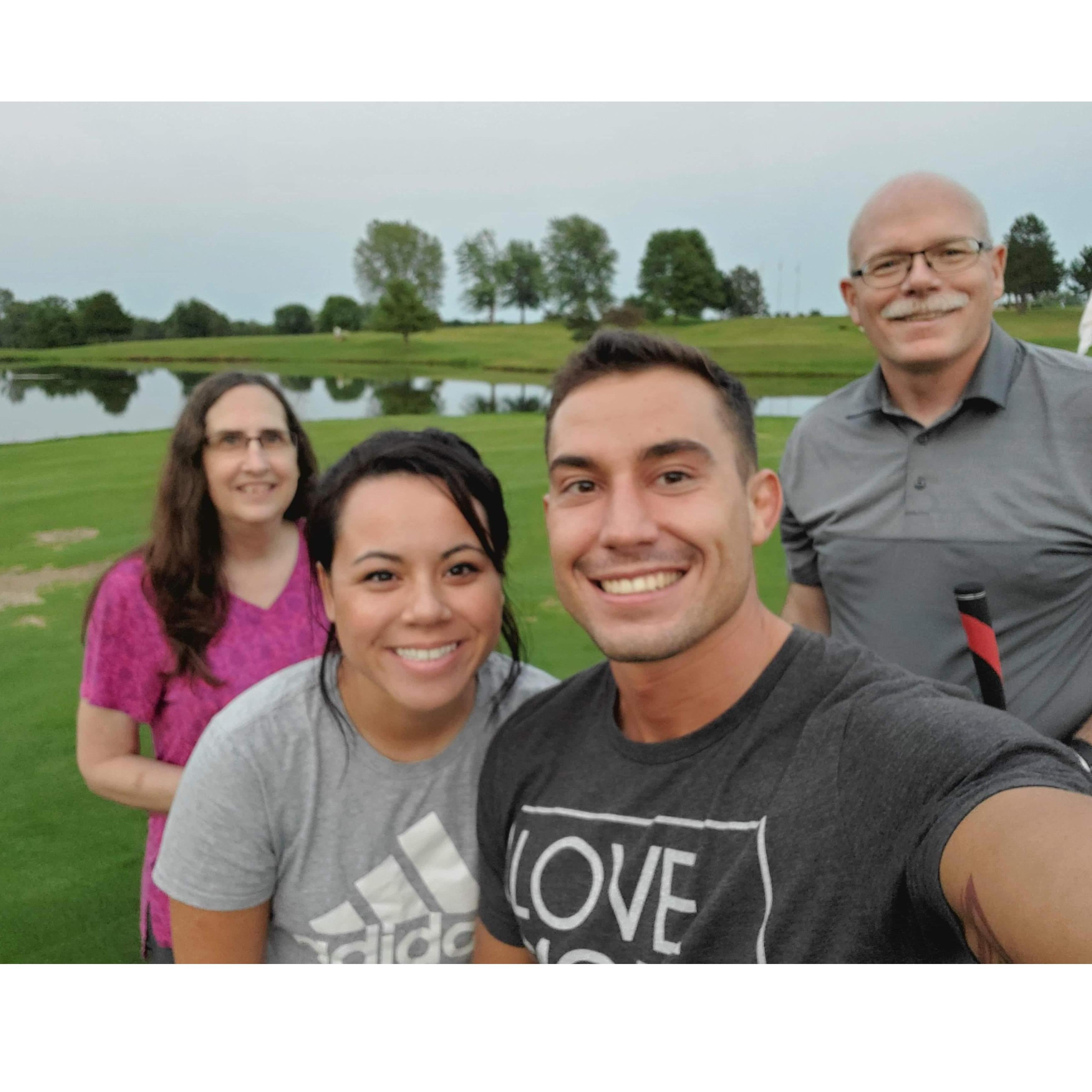 Kobbe's first time on the golf course