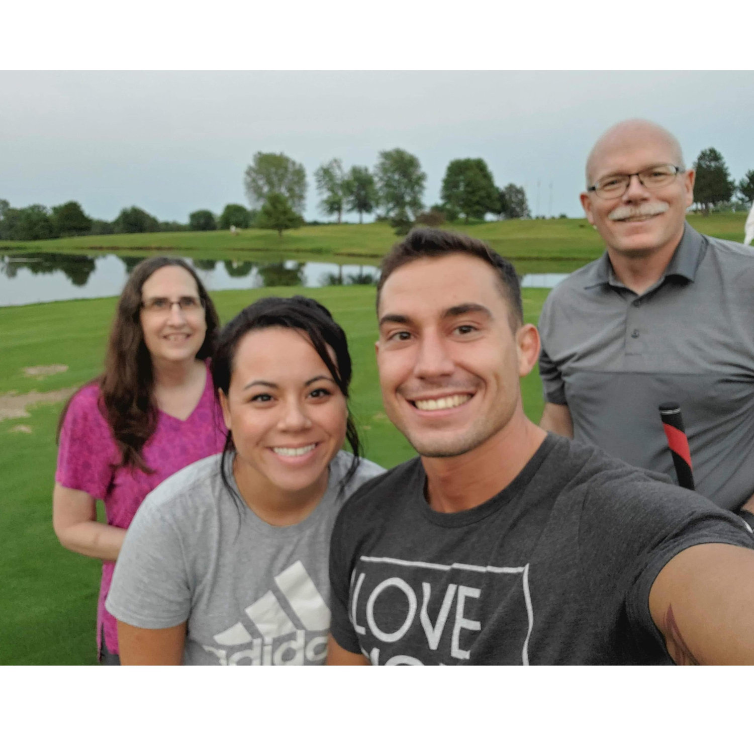 Kobbe's first time on the golf course