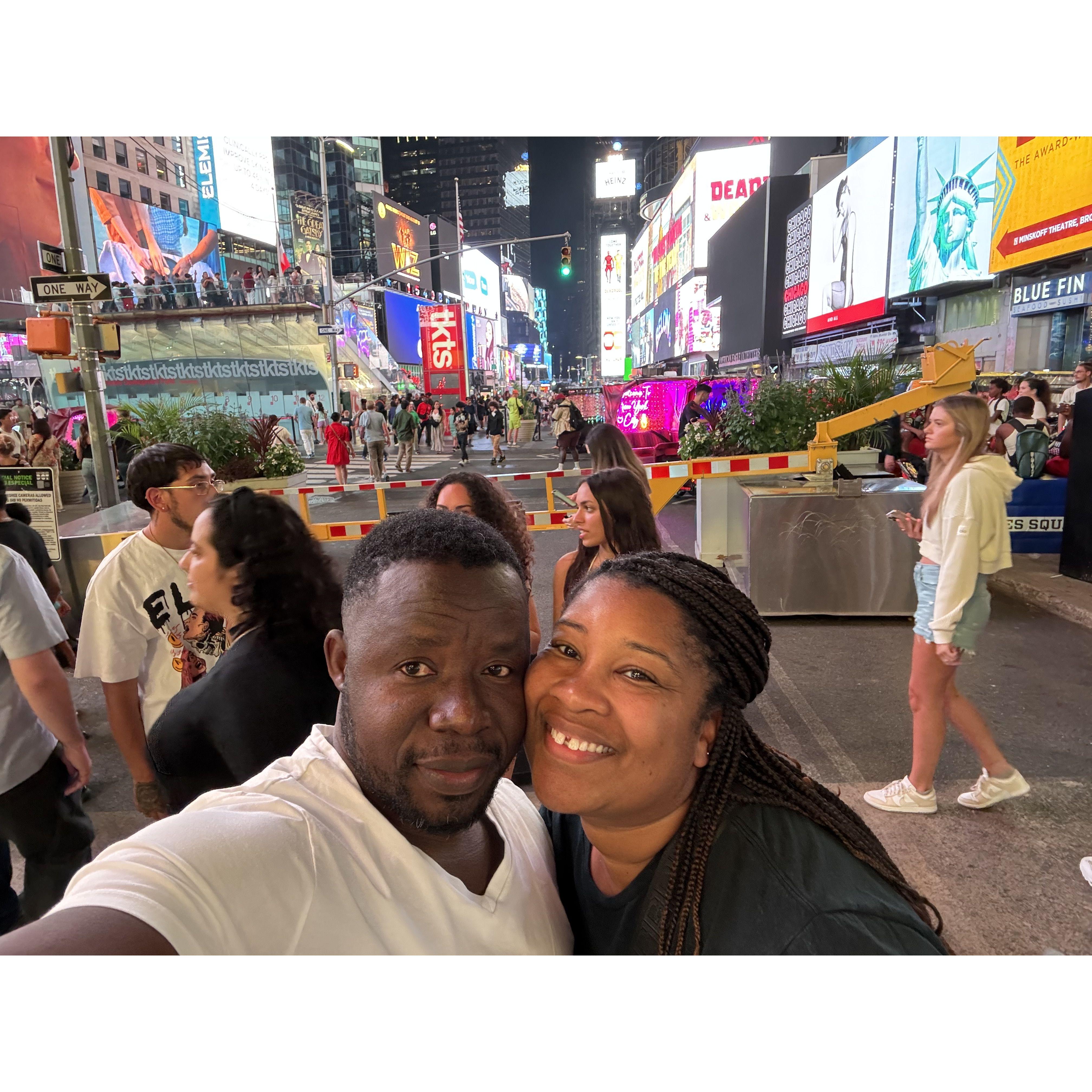 First time at Time Square, NYC together!