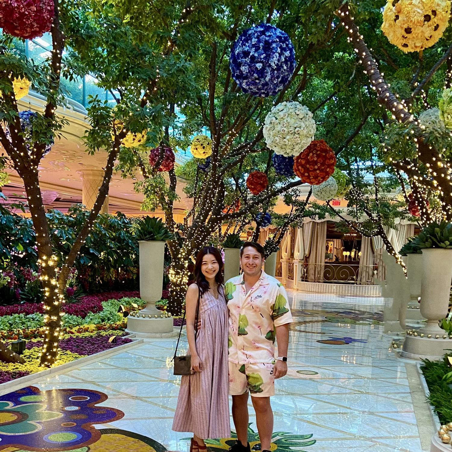 Thanks to our friend, Sean, we both love our yearly trip to Vegas! 10/10 eat at the Wynn!!!