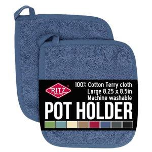 RITZ Terry Potholder – Federal Blue, 2-Pack